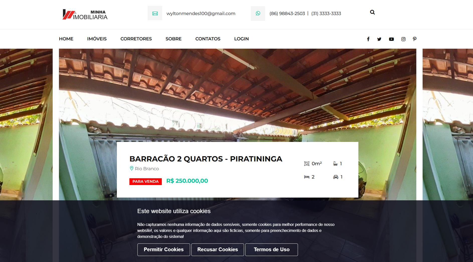 Site para Imobiliária