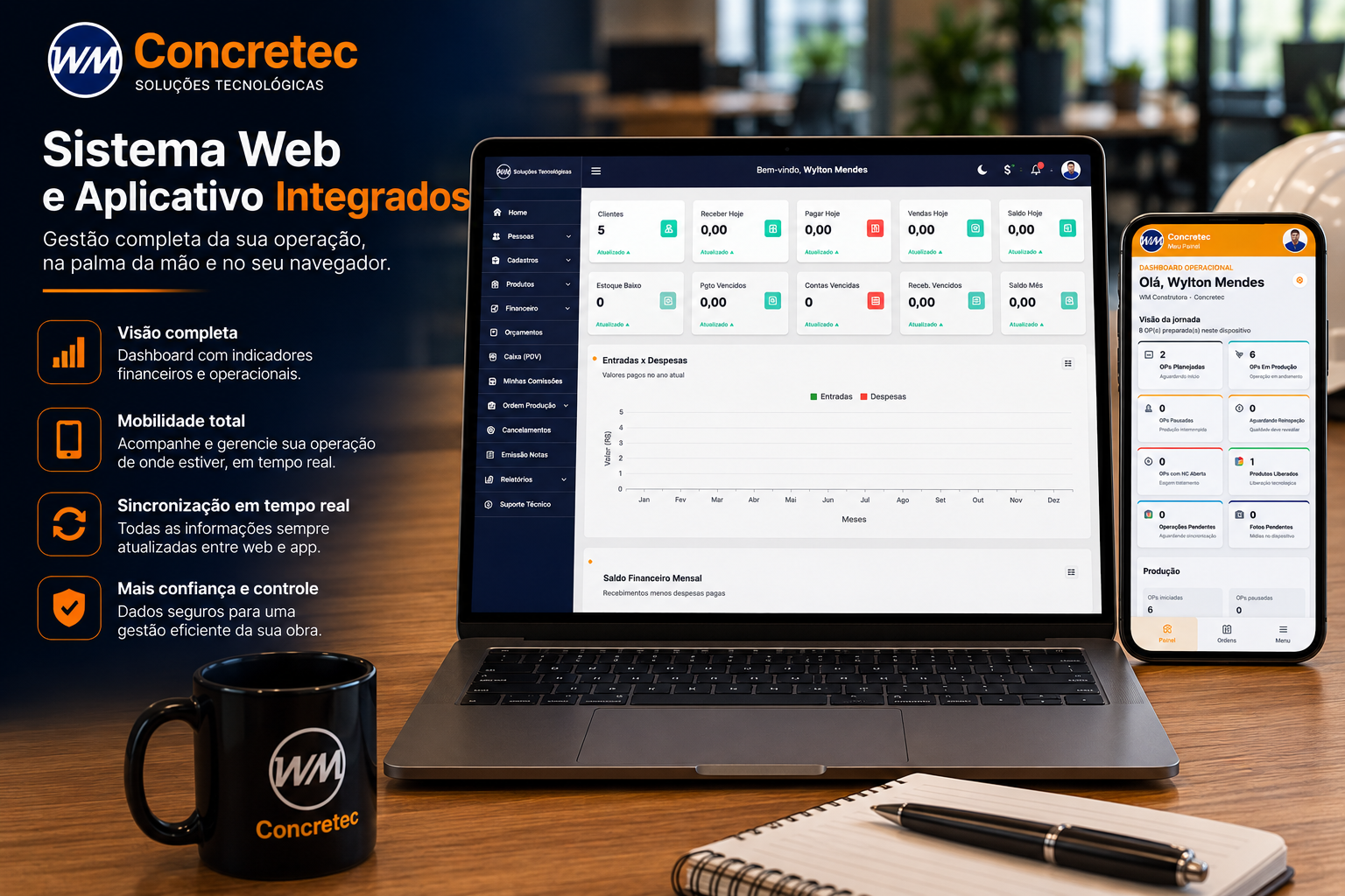 Sistema para Concreteira